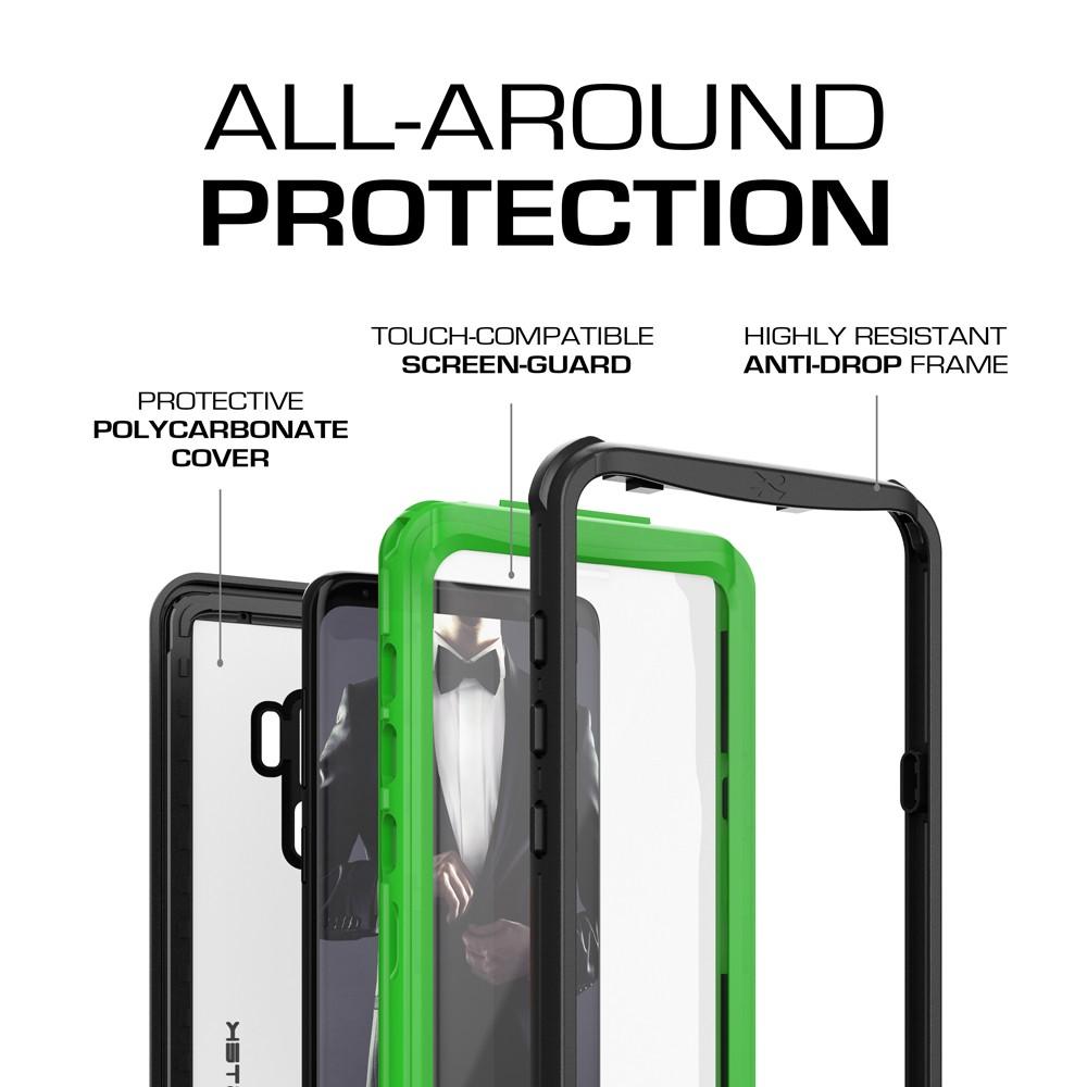 Galaxy S9+ Plus Rugged Waterproof Case | Nautical Series | [Geen] - PunkCase NZ