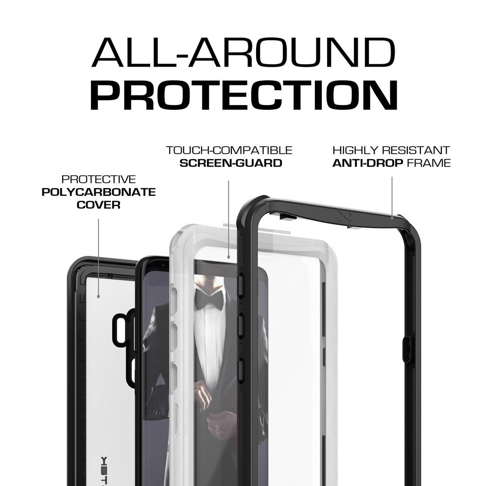 Galaxy S9+ Plus Rugged Waterproof Case | Nautical Series | [White] - PunkCase NZ