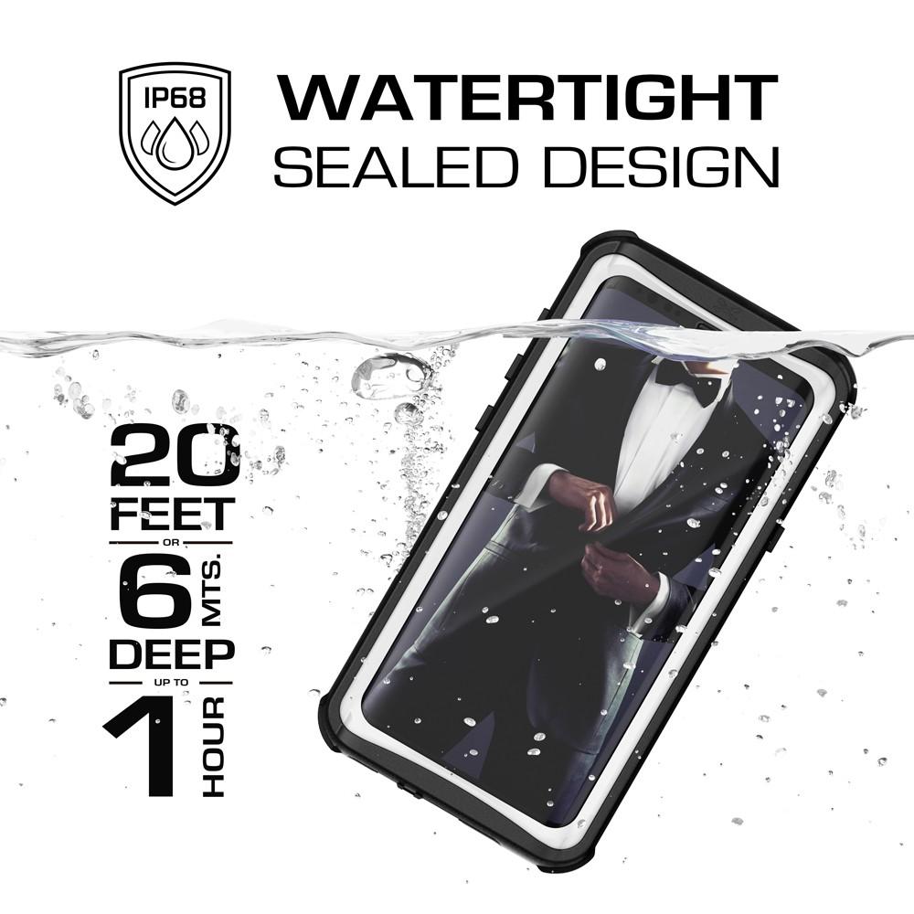 Galaxy S9+ Plus Rugged Waterproof Case | Nautical Series | [White] - PunkCase NZ