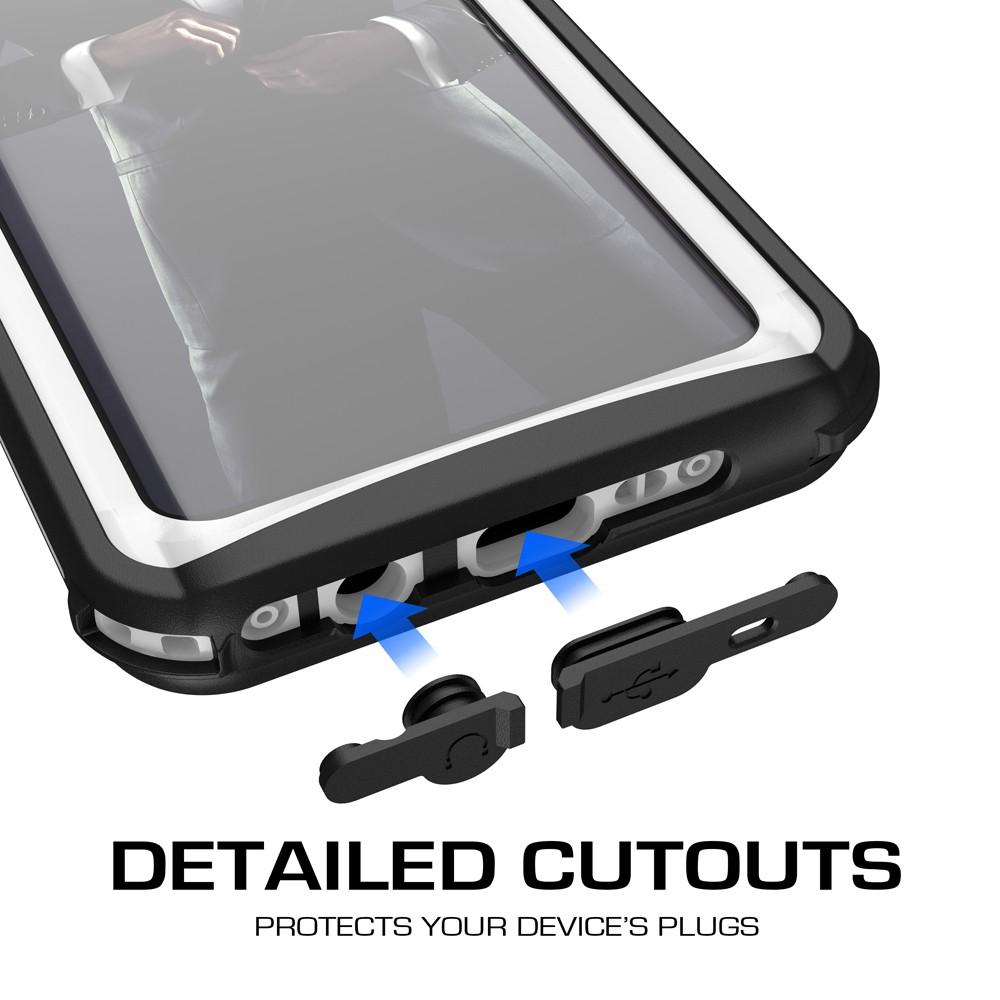 Galaxy S9+ Plus Rugged Waterproof Case | Nautical Series | [White] - PunkCase NZ