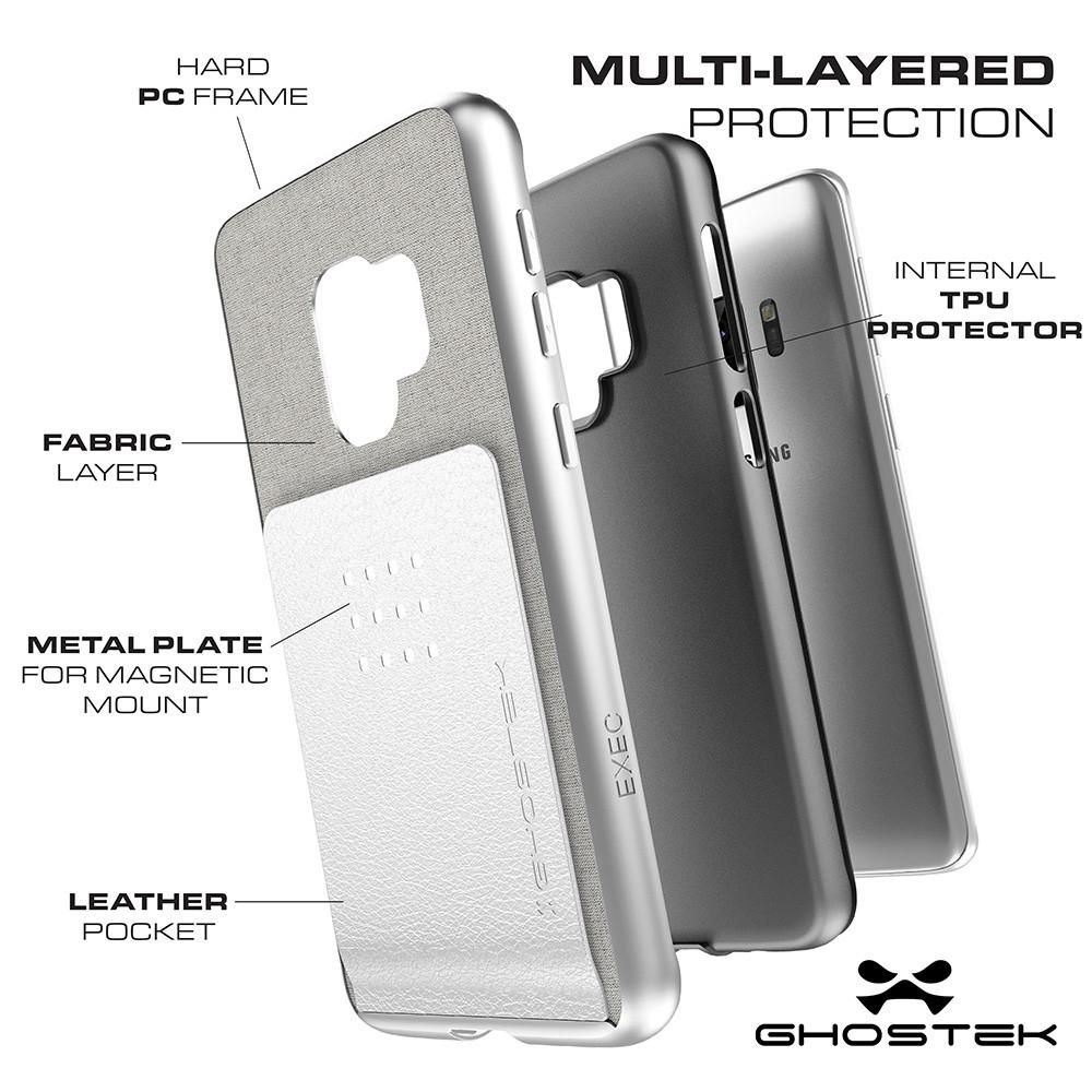 Galaxy S9 Protective Wallet Case | Exec 2 Series [Black] - PunkCase NZ