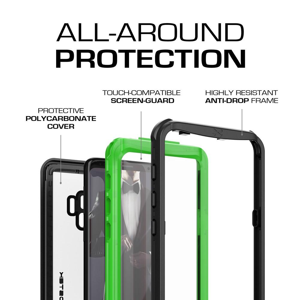 Galaxy S9 Rugged Waterproof Case | Nautical Series [Green] - PunkCase NZ