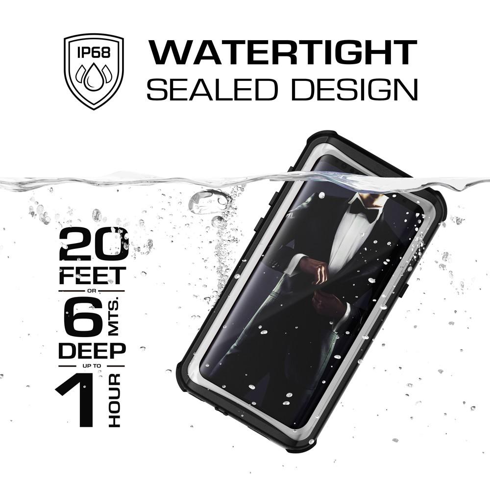 Galaxy S9 Rugged Waterproof Case | Nautical Series [White] - PunkCase NZ