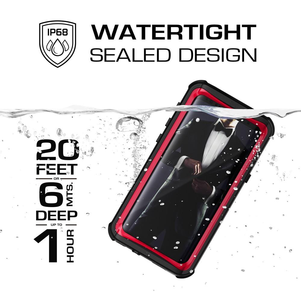 Galaxy S9 Rugged Waterproof Case | Nautical Series [Red] - PunkCase NZ