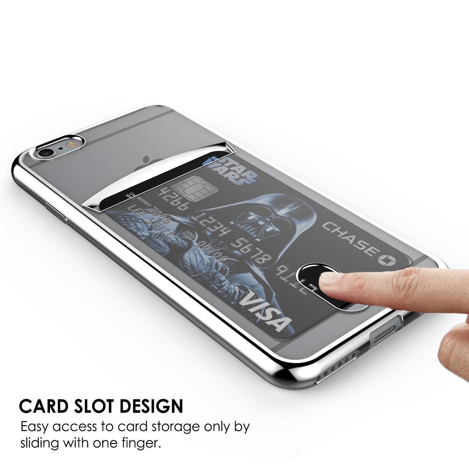 iPhone 6s/6 Case, PUNKCASE® LUCID Silver Series | Card Slot | SHIELD Screen Protector | Ultra fit - PunkCase NZ