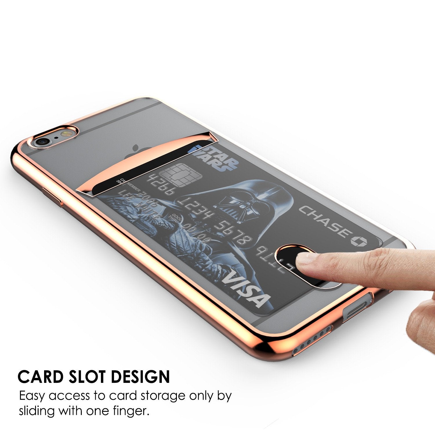 iPhone 6s/6 Case, PUNKCASE® LUCID Rose Gold Series | Card Slot | SHIELD Screen Protector | Ultra fit - PunkCase NZ