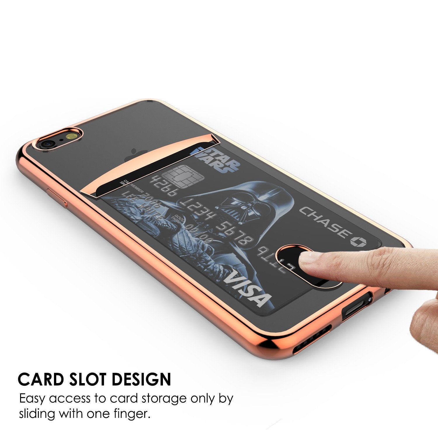 iPhone 7+ Plus Case, PUNKCASE® LUCID Rose Gold Series | Card Slot | SHIELD Screen Protector - PunkCase NZ
