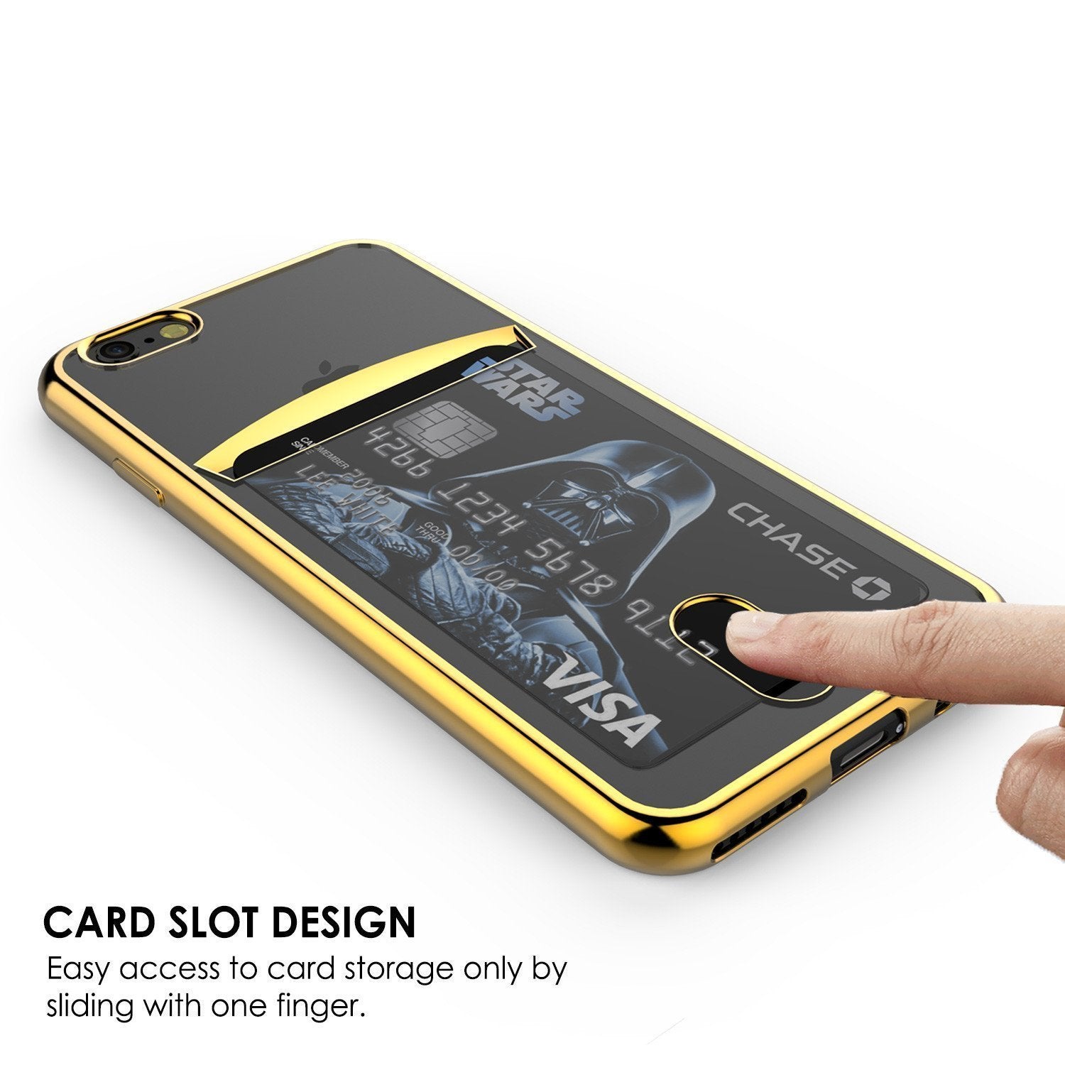 iPhone 8 Case, PUNKCASE® LUCID Gold Series | Card Slot | SHIELD Screen Protector | Ultra fit - PunkCase NZ