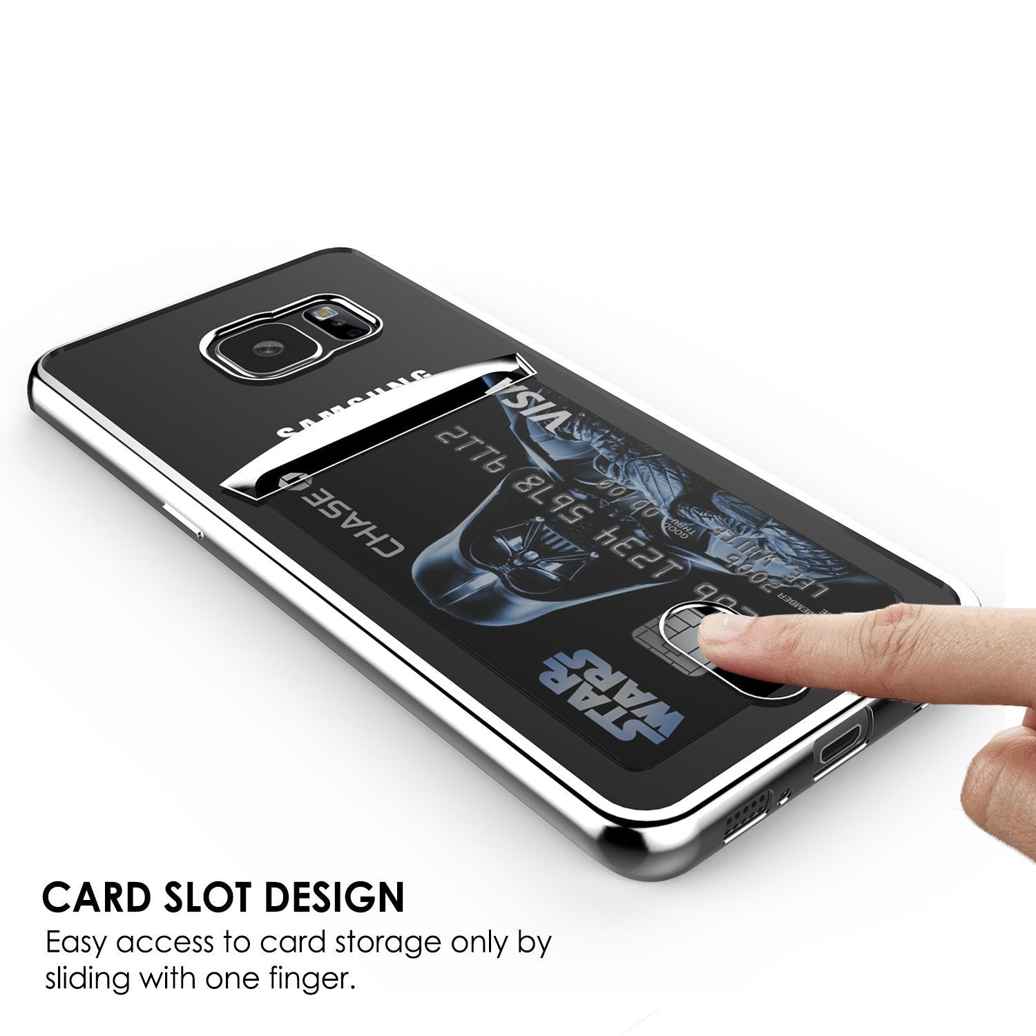 Galaxy S6 Case, PUNKCASE® LUCID Silver Series | Card Slot | SHIELD Screen Protector | Ultra fit - PunkCase NZ