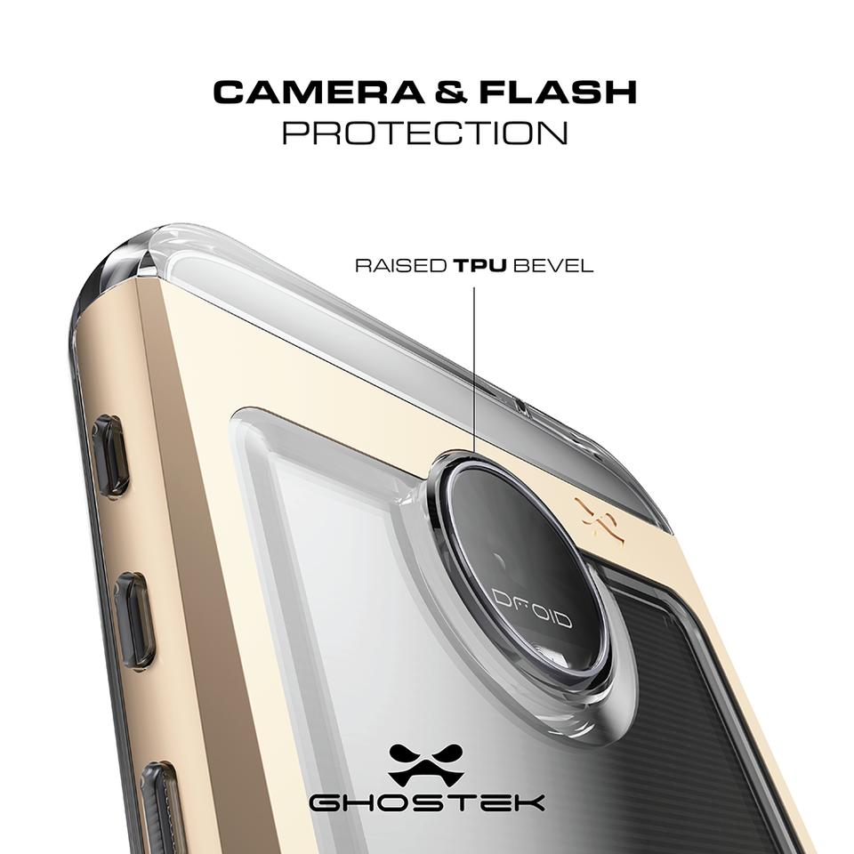 Motorola Moto Z Force Case, Ghostek Cloak 2.0 Red Series w/ Screen Protector | Aluminum Frame - PunkCase NZ