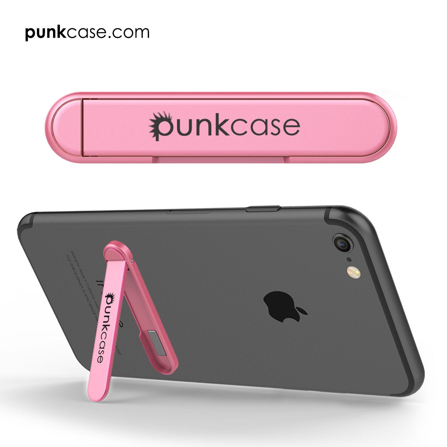 PUNKCASE FlickStick Universal Cell Phone Kickstand for all Mobile Phones & Cases with Flat Backs, One Finger Operation (Pink) - PunkCase NZ