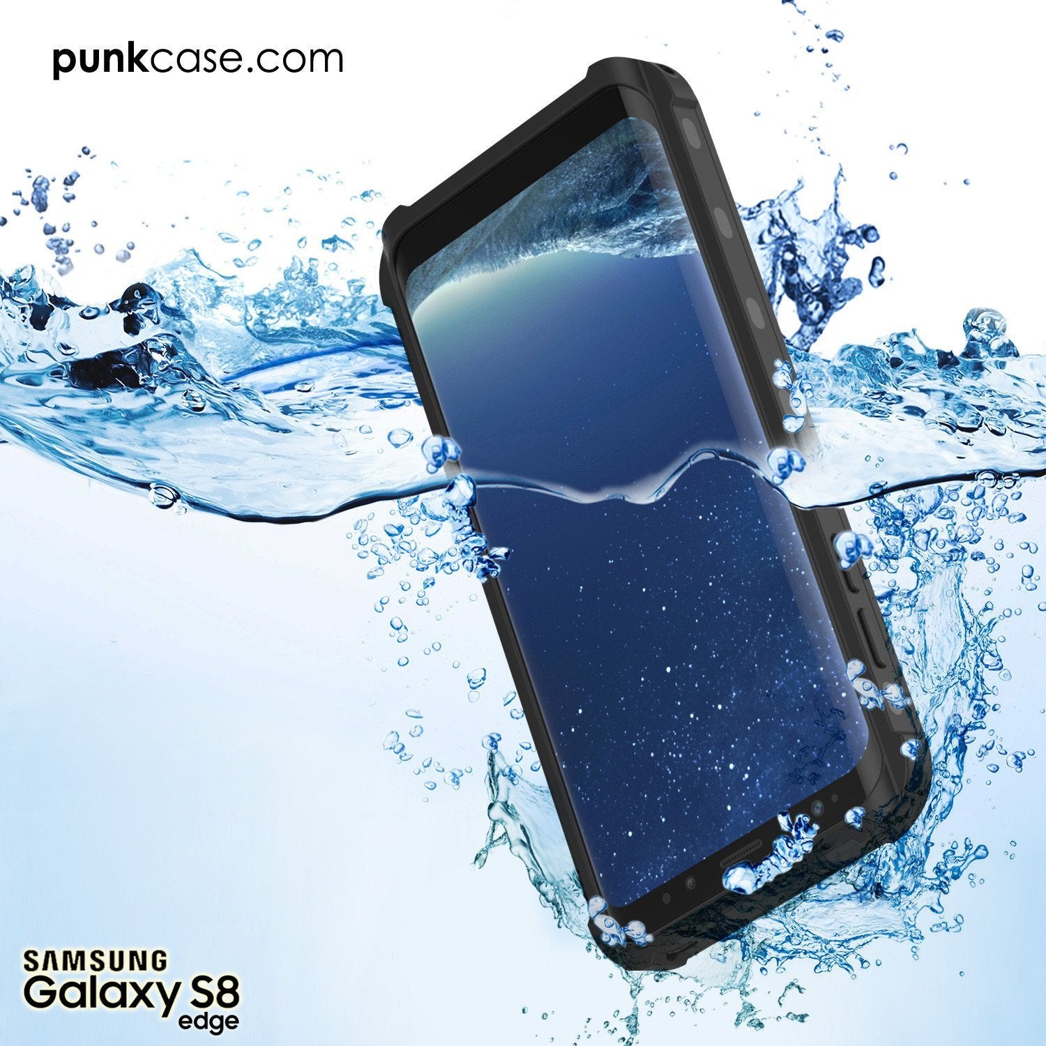 Protector [PURPLE]Galaxy S8 Waterproof Case, Punkcase [KickStud Series] [Slim Fit] [IP68 Certified] [Shockproof] [Snowproof] Armor Cover [Black] - PunkCase NZ