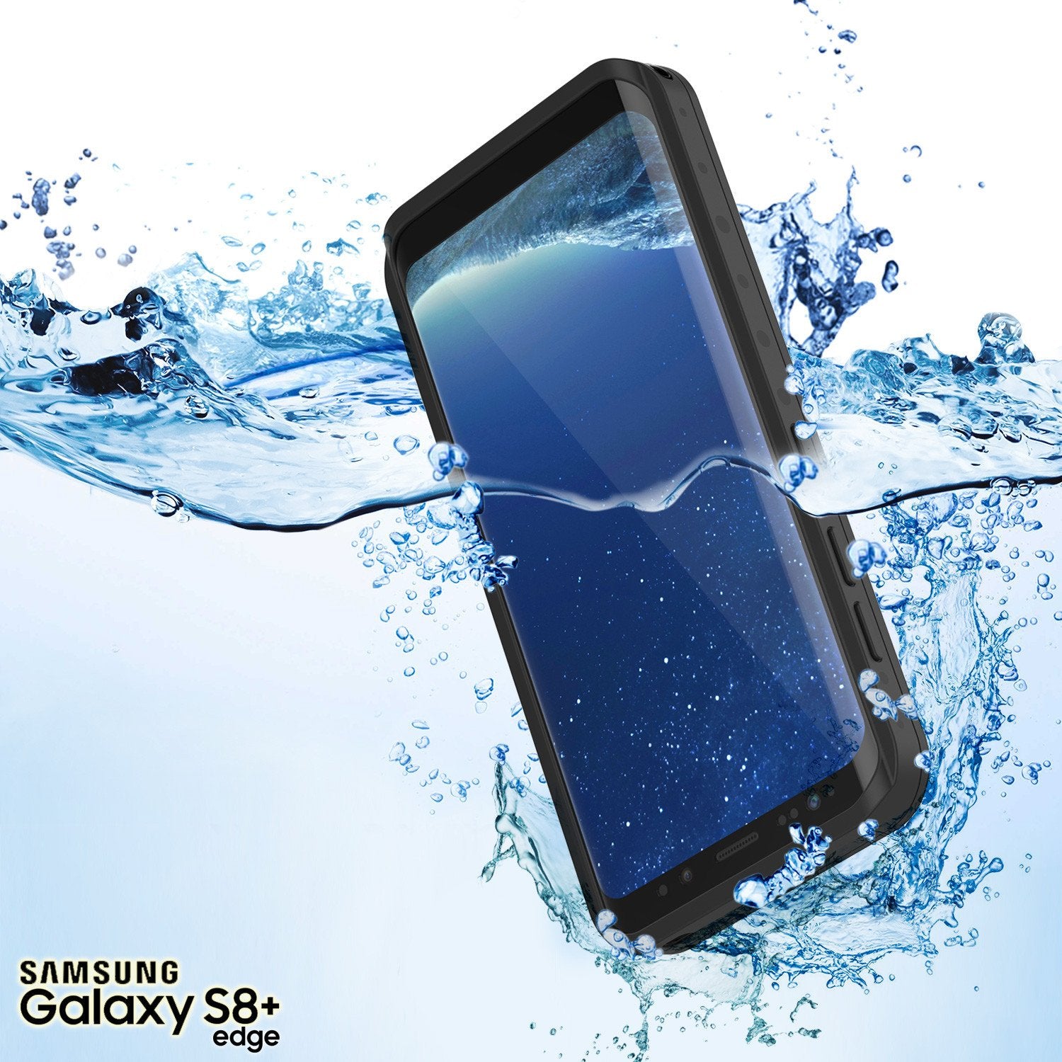 Galaxy S8 Plus Waterproof Case PunkCase StudStar Black Thin 6.6ft Underwater IP68 Shock/Snow Proof - PunkCase NZ