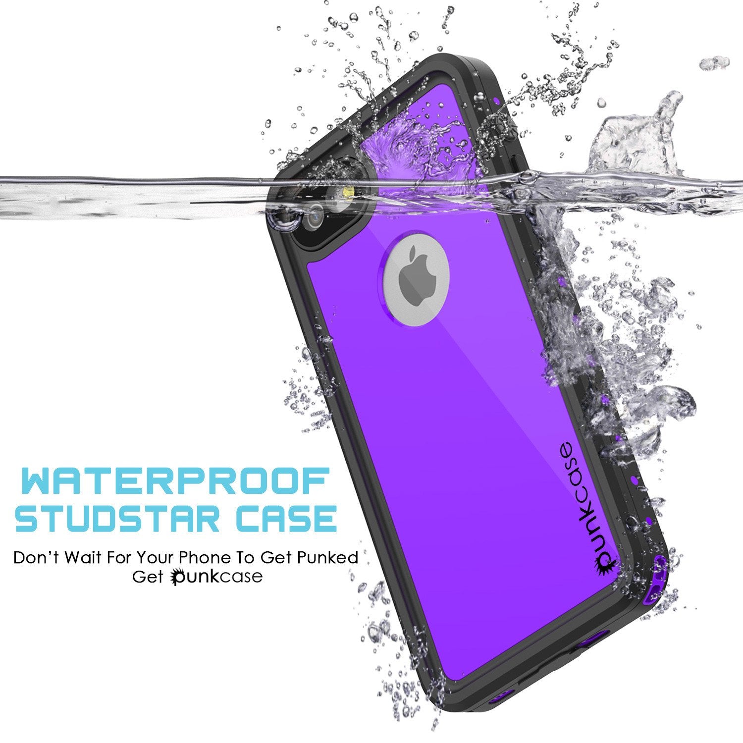 iPhone 7 Waterproof IP68 Case, Punkcase [Puple] [StudStar Series] [Slim Fit] [Dirtproof] [Snowproof] - PunkCase NZ