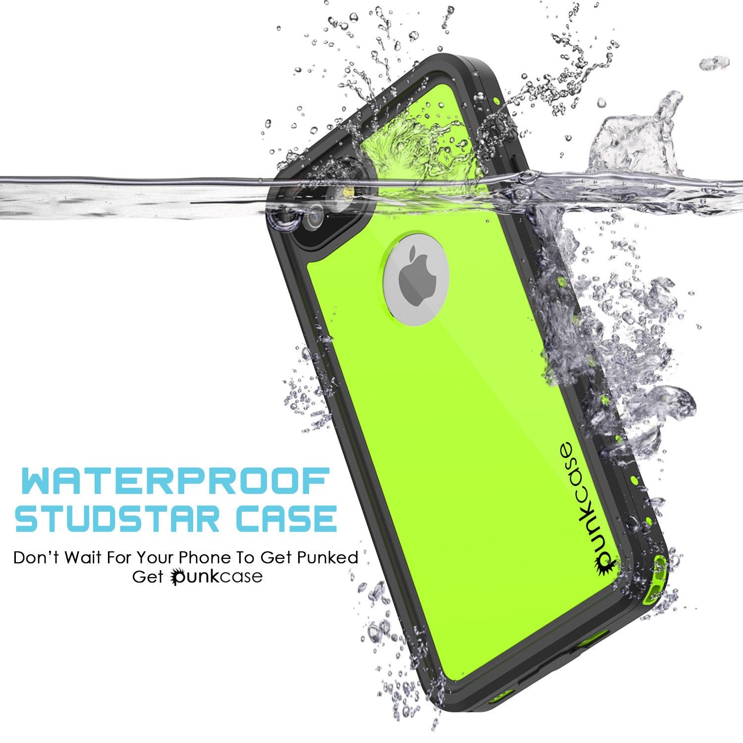 iPhone 7 Waterproof IP68 Case, Punkcase [Light Green] [StudStar Series] [Slim Fit] [Dirt/Snow Proof] - PunkCase NZ
