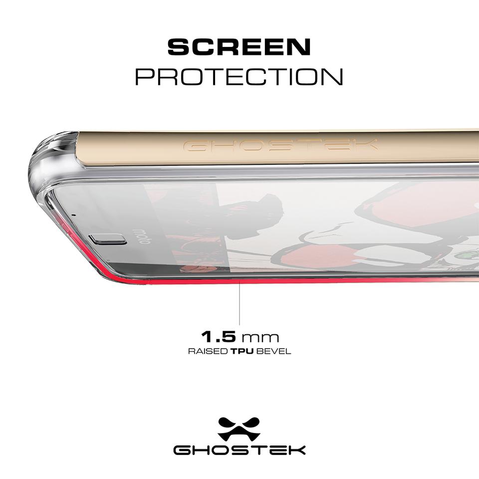 Motorola Moto Z Force Case, Ghostek Cloak 2.0 Gold Series w/ Screen Protector | Aluminum Frame - PunkCase NZ