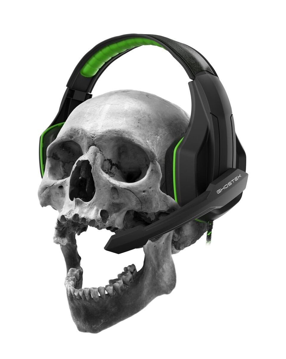 GHOSTEK® GAMING HEADPHONES | HERO SERIES | GREEN | PUNKCASE