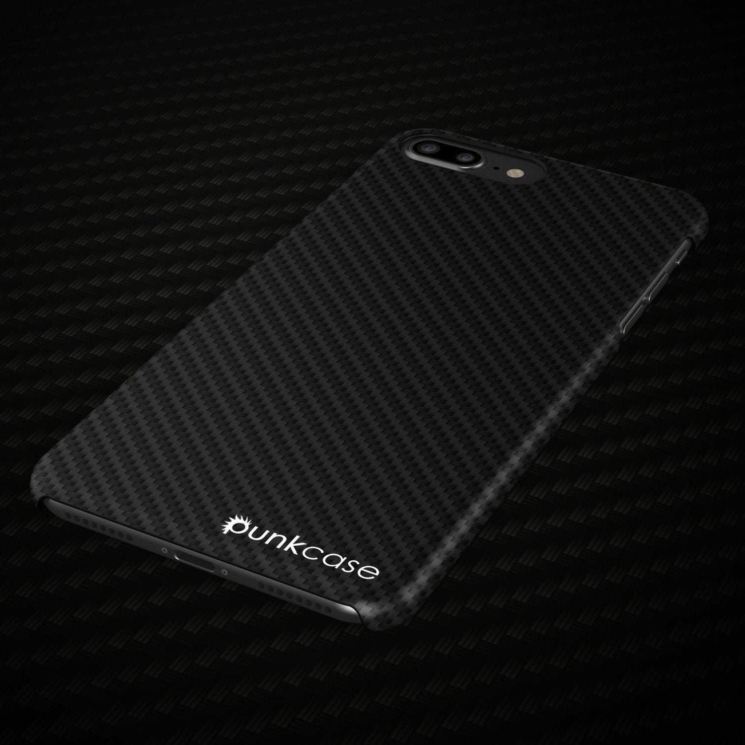 iPhone 8+ Plus Case - Punkcase CarbonShield Jet Black - PunkCase NZ