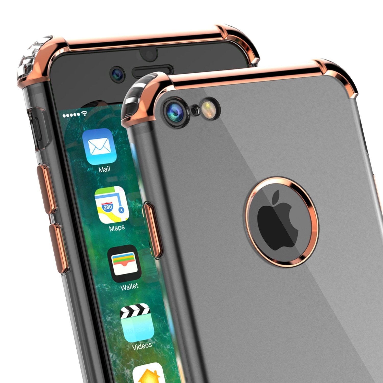 iPhone SE (4.7") Case, Punkcase [BLAZE SERIES] Protective Cover W/ PunkShield Screen Protector [Shockproof] [Slim Fit] for Apple iPhone [RoseGold]