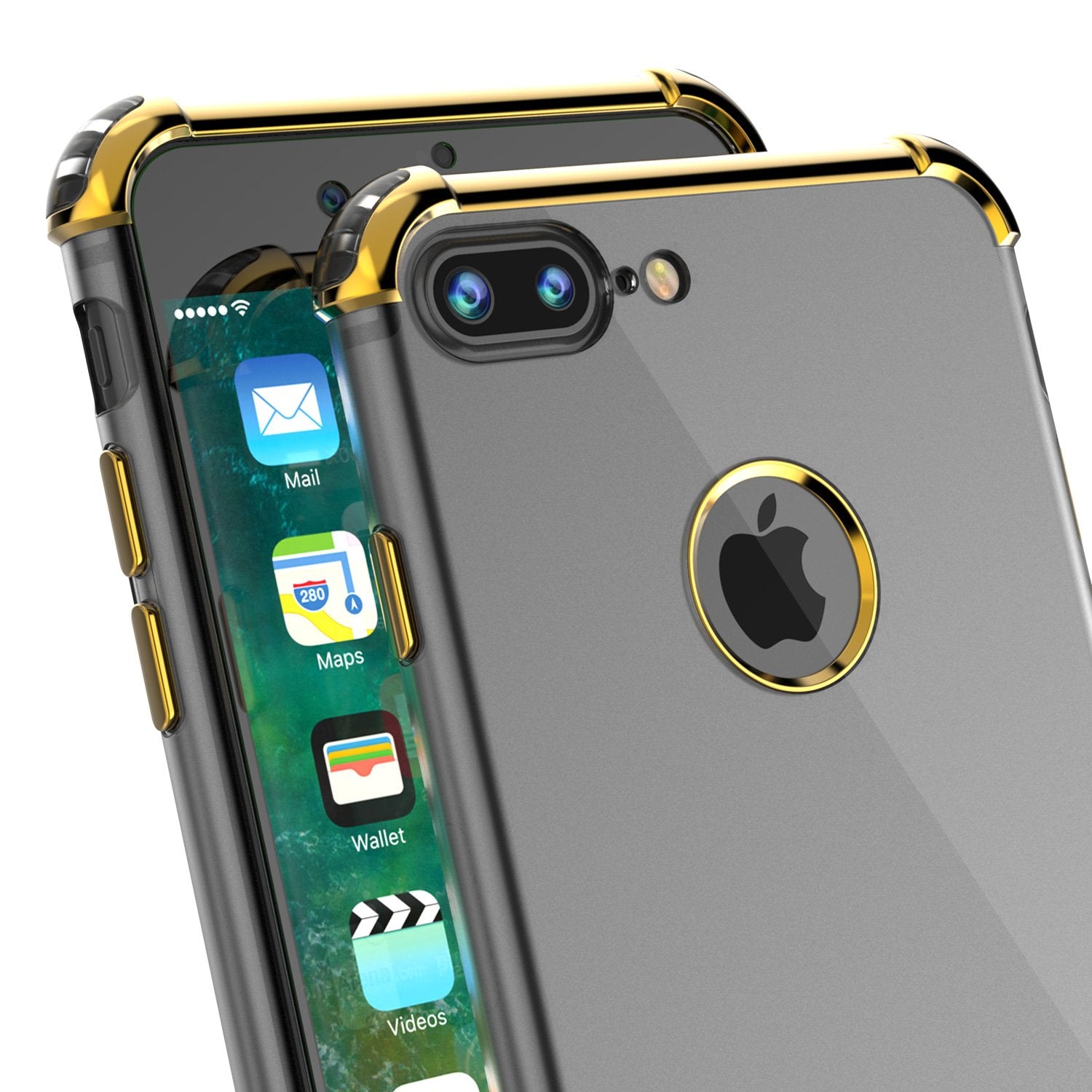 iPhone 8 PLUS Case, Punkcase [BLAZE SERIES] Protective Cover W/ PunkShield Screen Protector [Shockproof] [Slim Fit] for Apple iPhone 7/8/6/6s PLUS [Gold] - PunkCase NZ