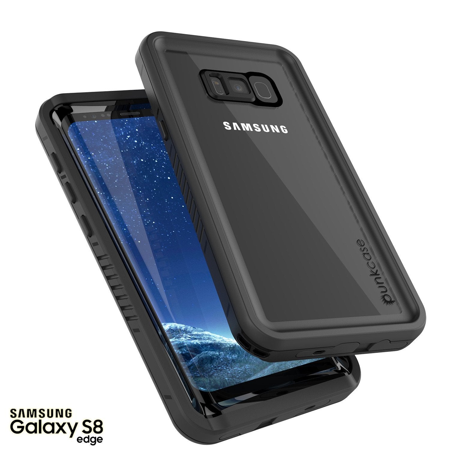 Galaxy S8 Waterproof Case, Punkcase [Extreme Series] [Slim Fit] [IP68 Certified] [Shockproof] [Snowproof] [Dirproof] Armor Cover [Black] - PunkCase NZ