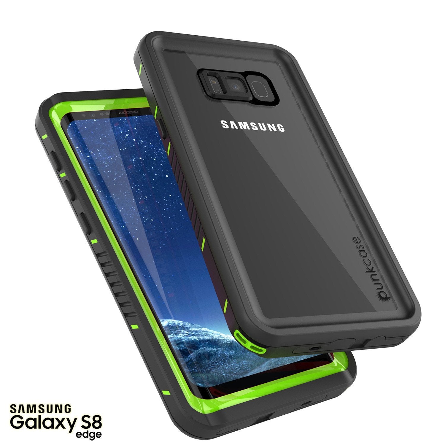 Galaxy S8 Waterproof Case, Punkcase [Extreme Series] [Slim Fit] [IP68 Certified] [Shockproof] [Snowproof] [Dirproof] Armor Cover W/ Built In Screen Protector for Samsung Galaxy S8 [Green] - PunkCase NZ