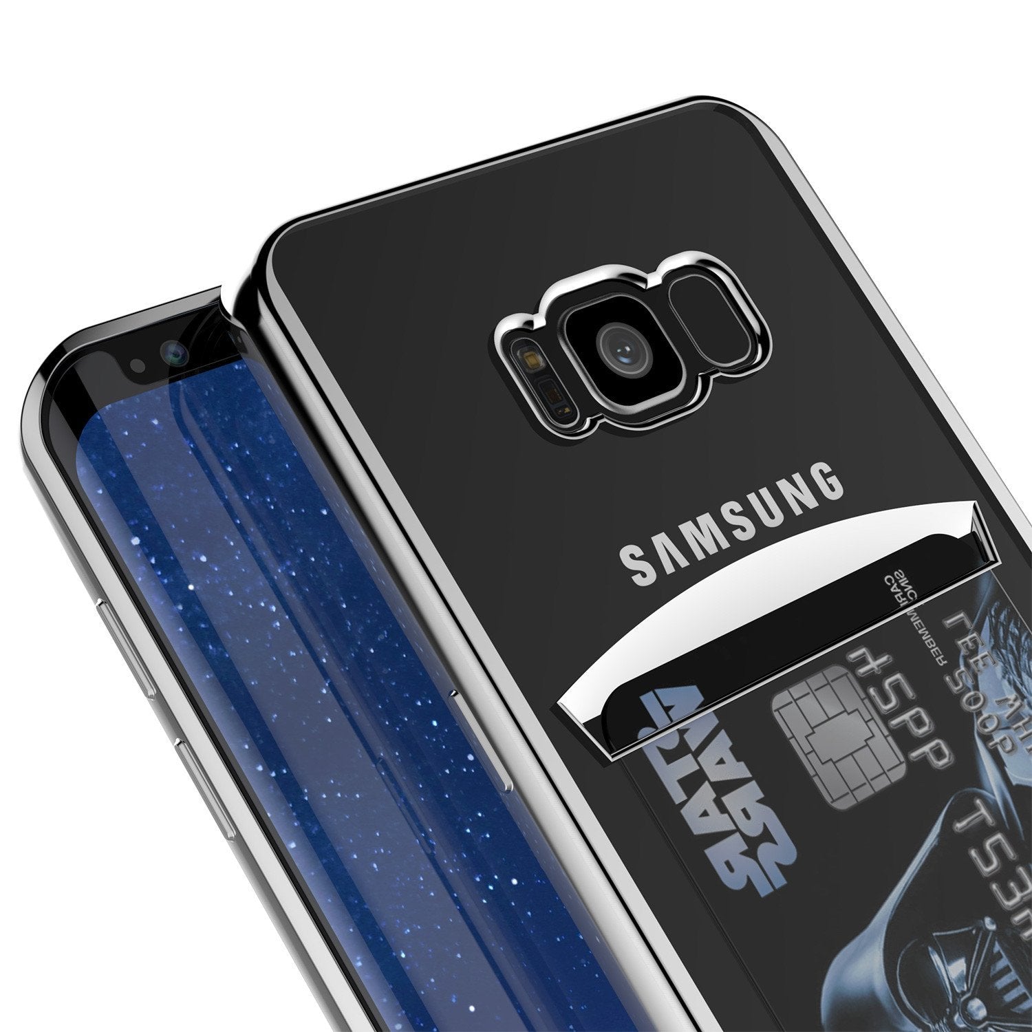 Galaxy S8 Case, PUNKCASE® LUCID Silver Series | Card Slot | SHIELD Screen Protector | Ultra fit - PunkCase NZ