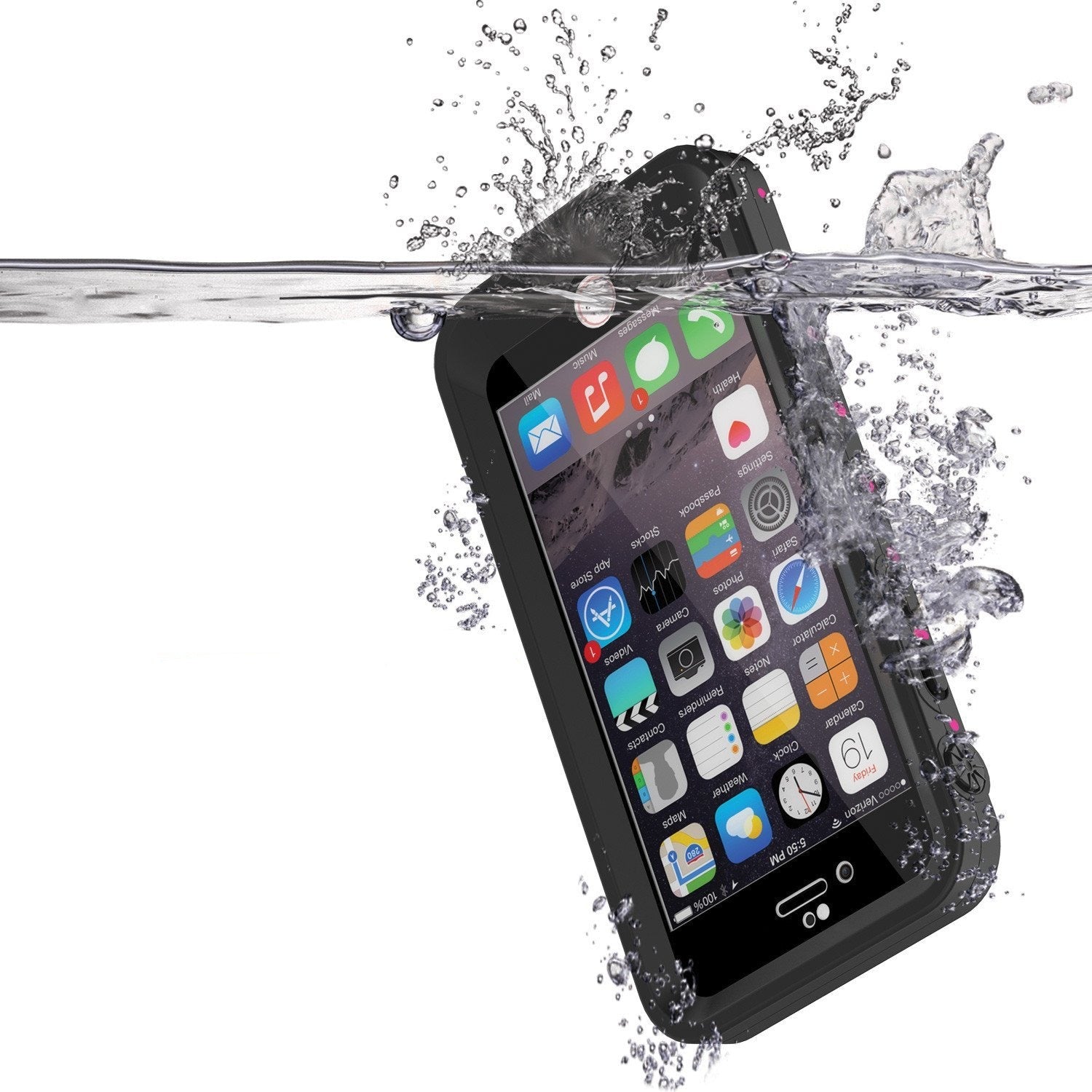 PunkJuice iPhone 6/6s Battery Case Pink Waterproof Power Juice Bank w/ 2750mAh  | Fastcharging - PunkCase NZ