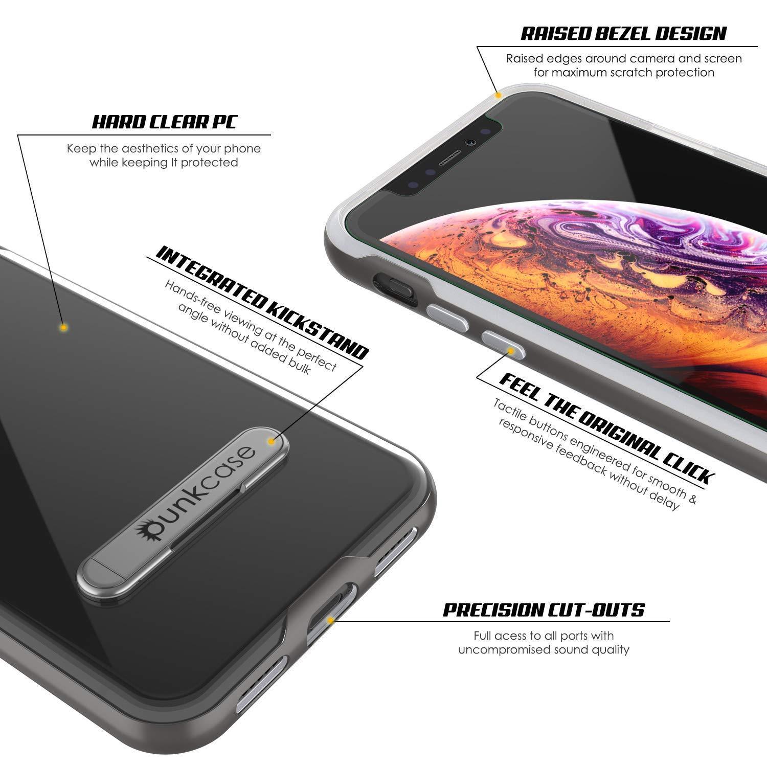 iPhone 11 Case, PUNKcase [LUCID 3.0 Series] [Slim Fit] Armor Cover w/ Integrated Screen Protector [Grey]