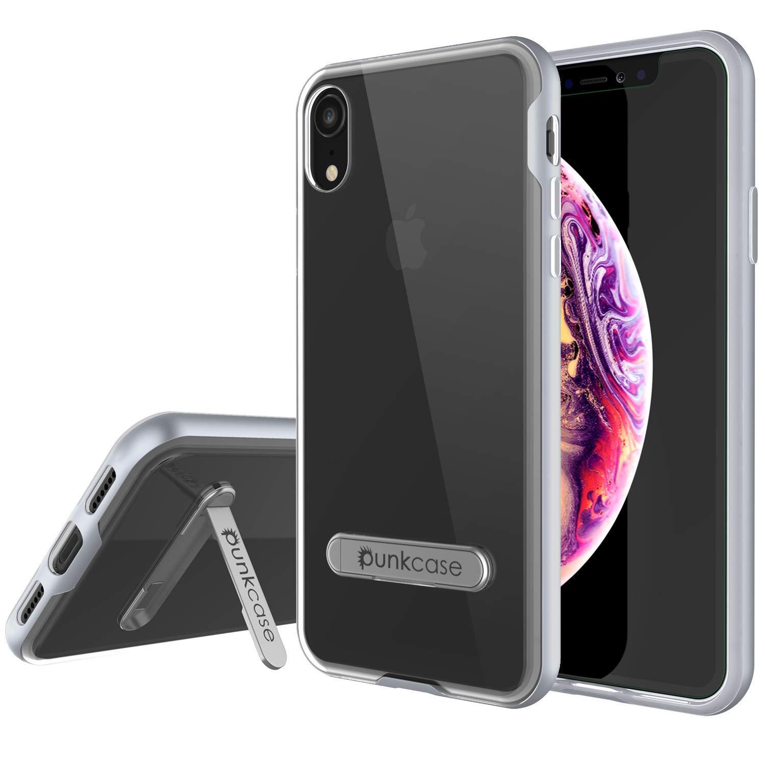 iPhone 11 Pro Max Case, PUNKcase [LUCID 3.0 Series] [Slim Fit] Armor Cover w/ Integrated Screen Protector [Silver]