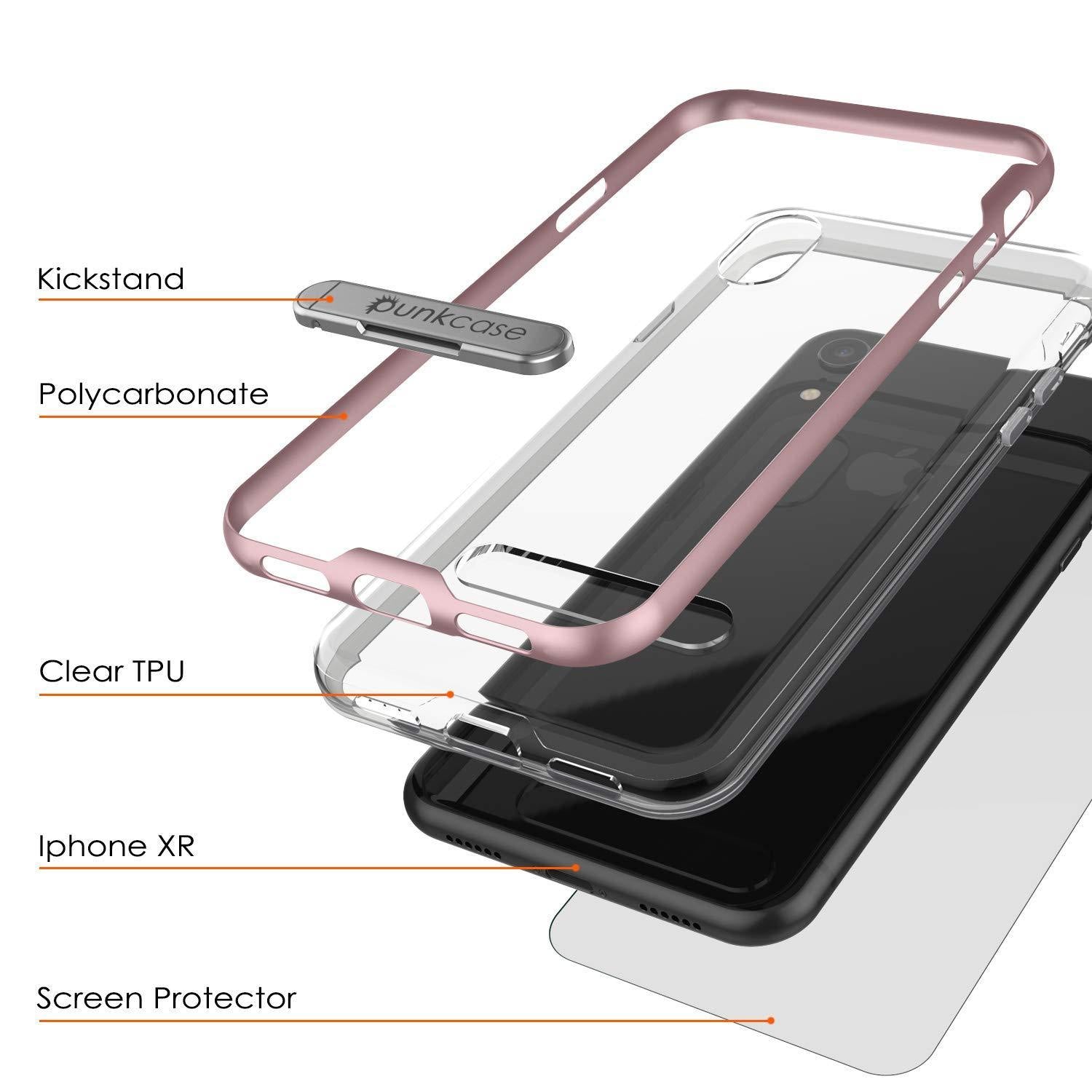 iPhone 11 Pro Max Case, PUNKcase [LUCID 3.0 Series] [Slim Fit] Armor Cover w/ Integrated Screen Protector [Rose Gold]