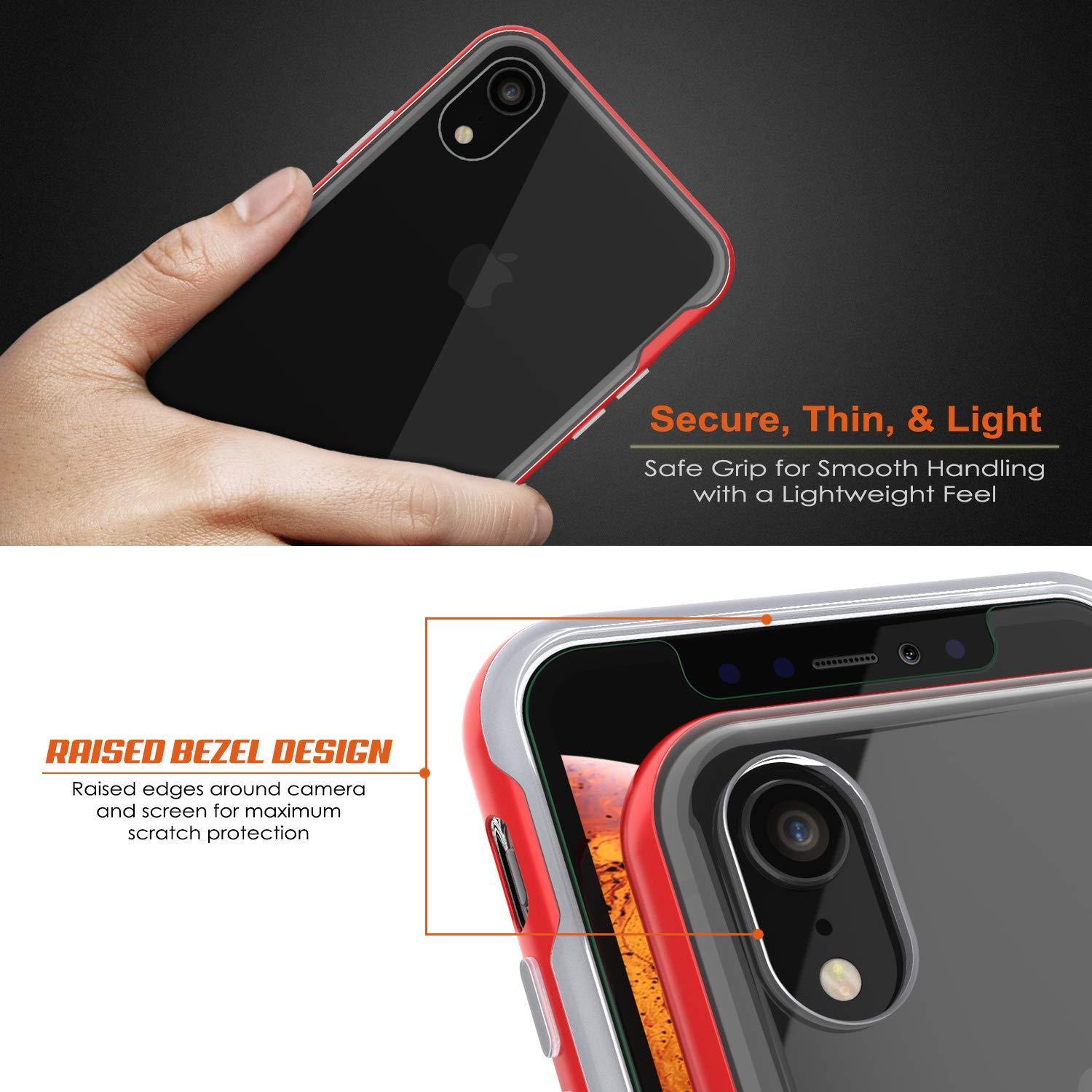 iPhone 11 Pro Max Case, PUNKcase [LUCID 3.0 Series] [Slim Fit] Armor Cover w/ Integrated Screen Protector [Red]