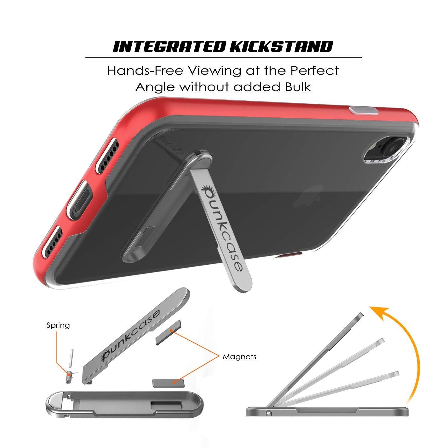 iPhone 11 Pro Case, PUNKcase [LUCID 3.0 Series] [Slim Fit] Armor Cover w/ Integrated Screen Protector [Red]