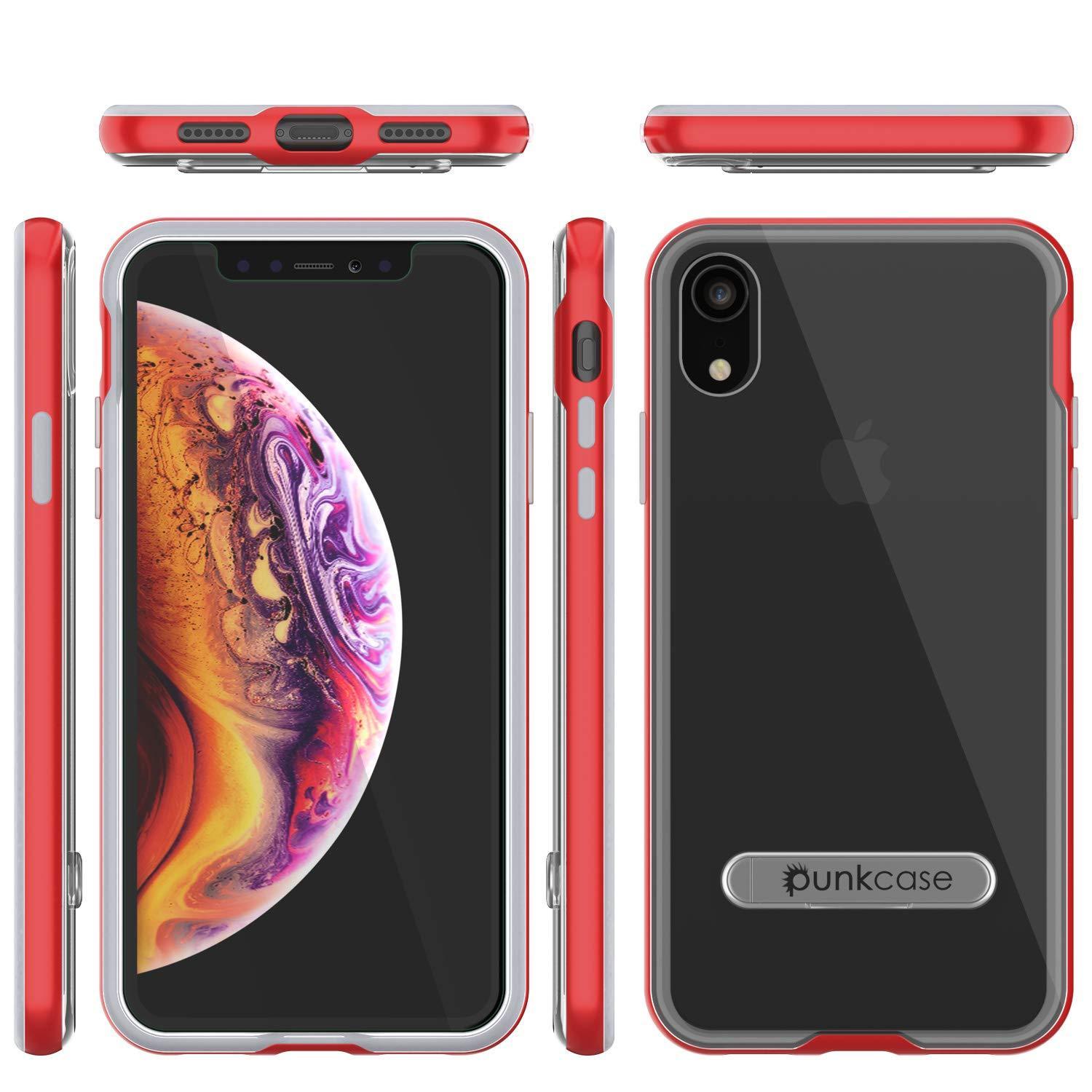 iPhone 11 Case, PUNKcase [LUCID 3.0 Series] [Slim Fit] Armor Cover w/ Integrated Screen Protector [Red]