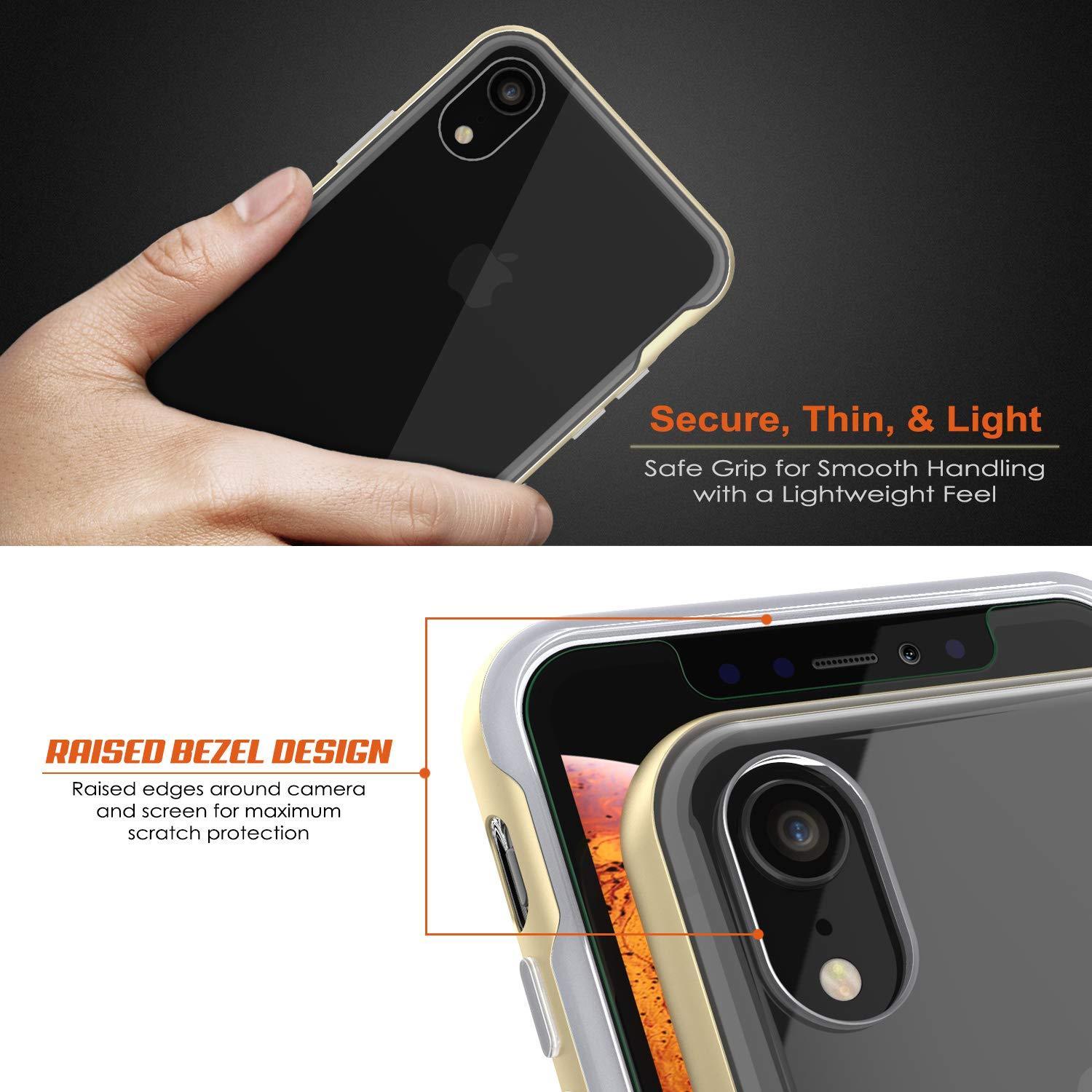 iPhone 11 Pro Max Case, PUNKcase [LUCID 3.0 Series] [Slim Fit] Armor Cover w/ Integrated Screen Protector [Gold]