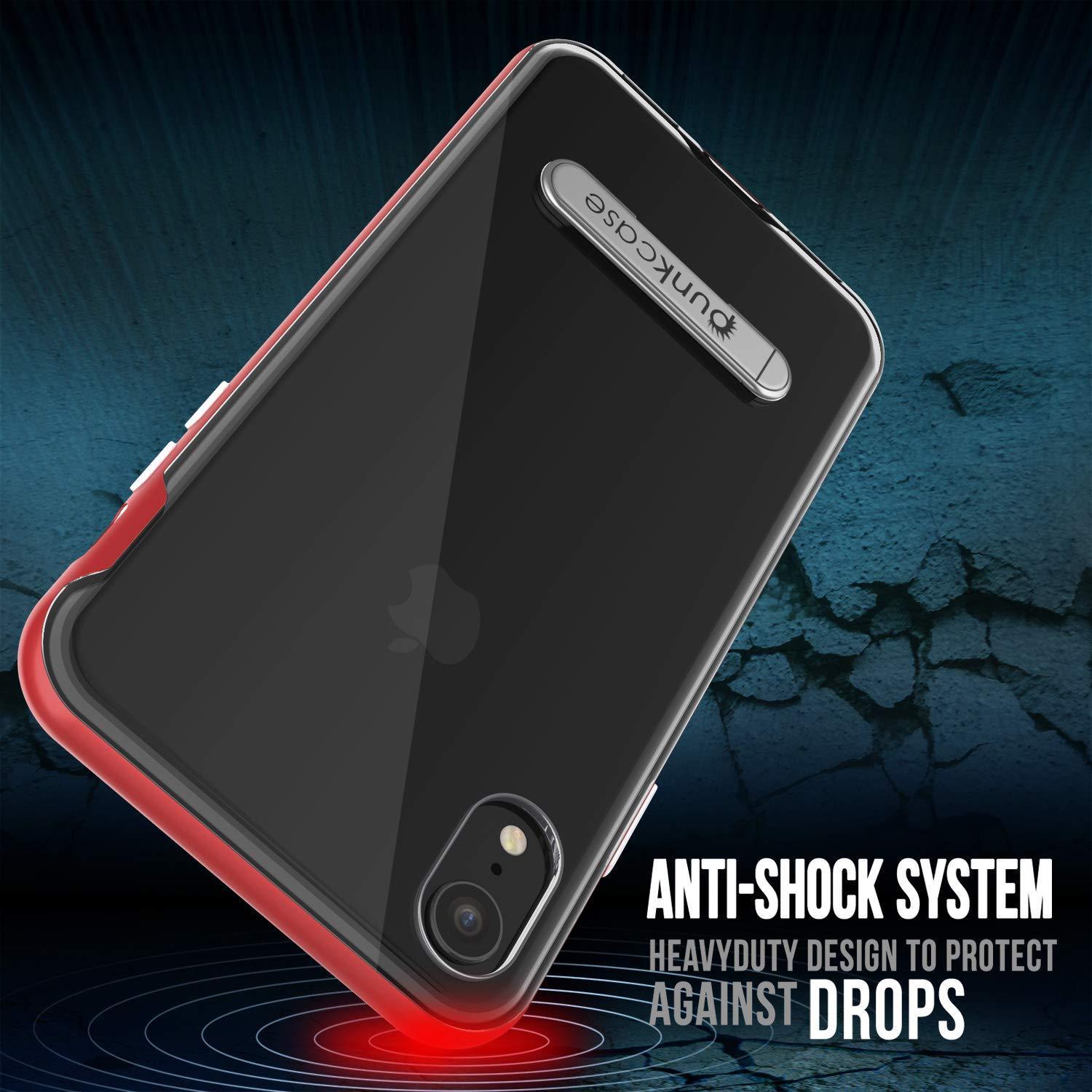 iPhone 11 Pro Max Case, PUNKcase [LUCID 3.0 Series] [Slim Fit] Armor Cover w/ Integrated Screen Protector [Red]