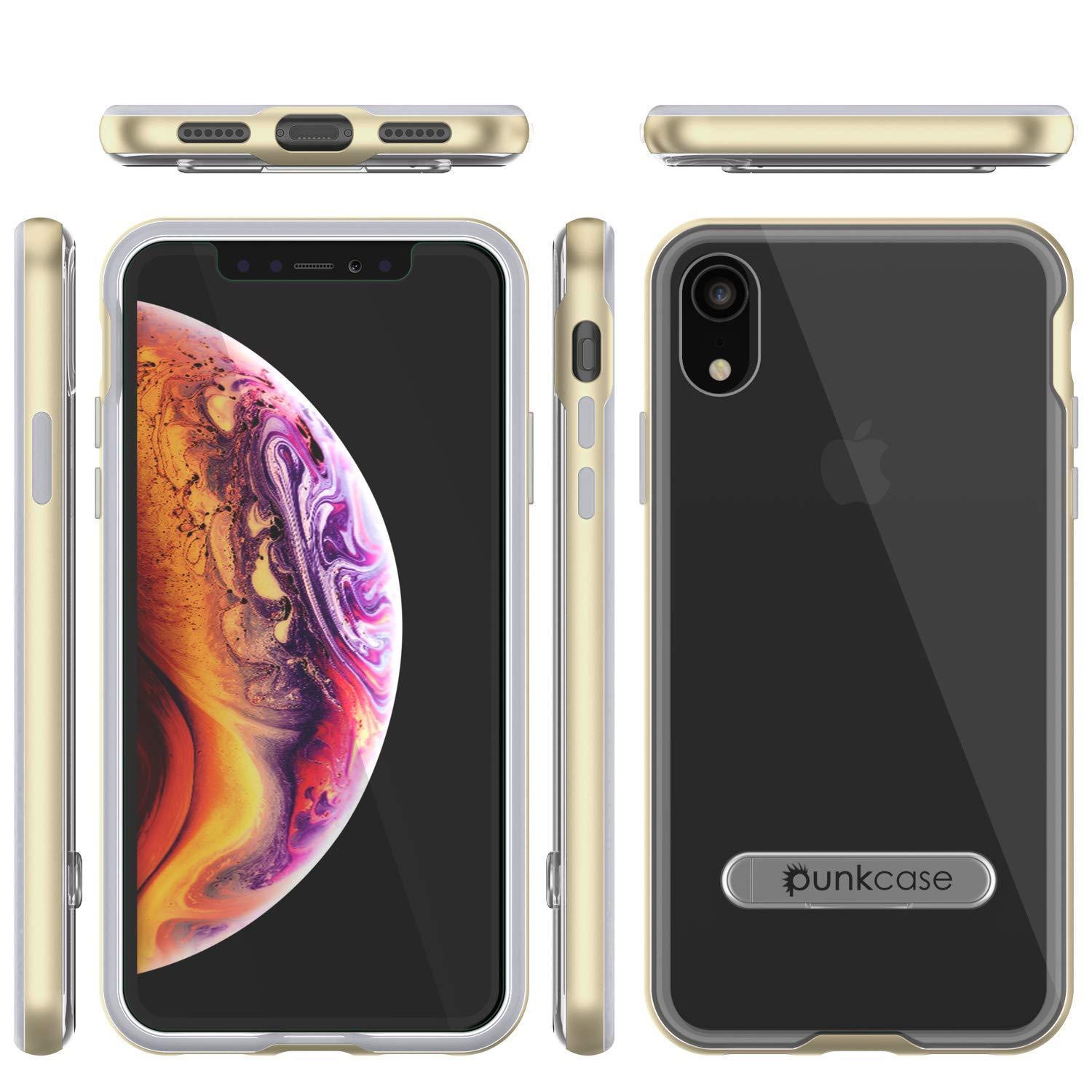 iPhone 11 Pro Max Case, PUNKcase [LUCID 3.0 Series] [Slim Fit] Armor Cover w/ Integrated Screen Protector [Gold]
