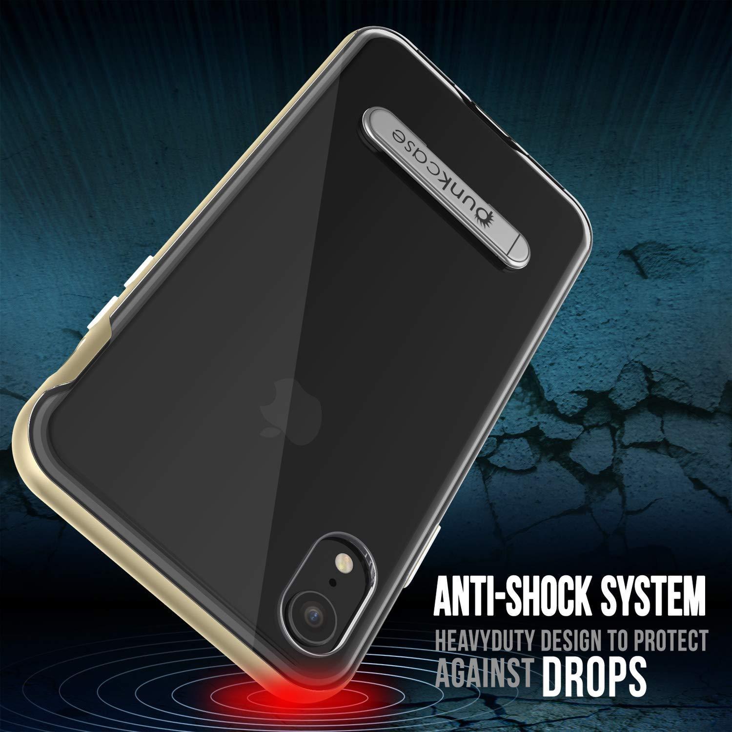 iPhone 11 Pro Max Case, PUNKcase [LUCID 3.0 Series] [Slim Fit] Armor Cover w/ Integrated Screen Protector [Gold]